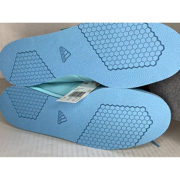 Adidas Powerlift 4 Women's 11B hazy sky/solar yellow Sneakers - New - Picture 6 of 6